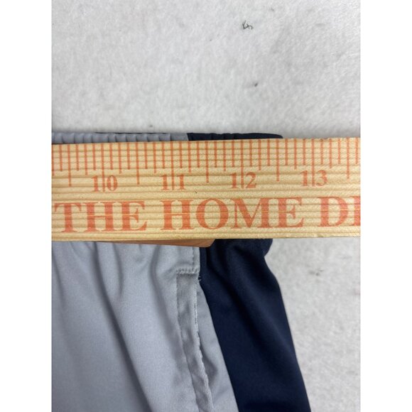 Nike Dri-FIT Mens Athletic Shorts Size L Gray & Navy Polyester - Picture 3 of 7